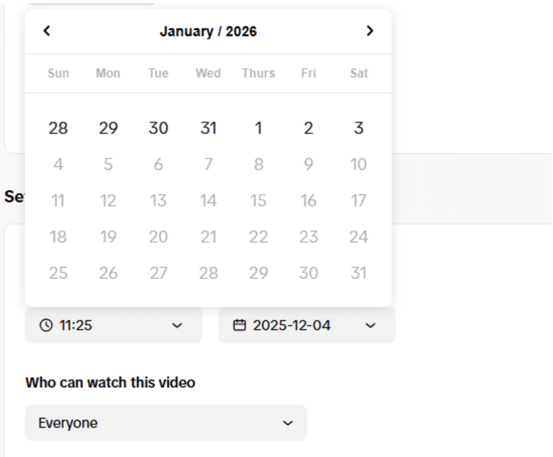TikTok 30-дневный лимит планирования публикаций